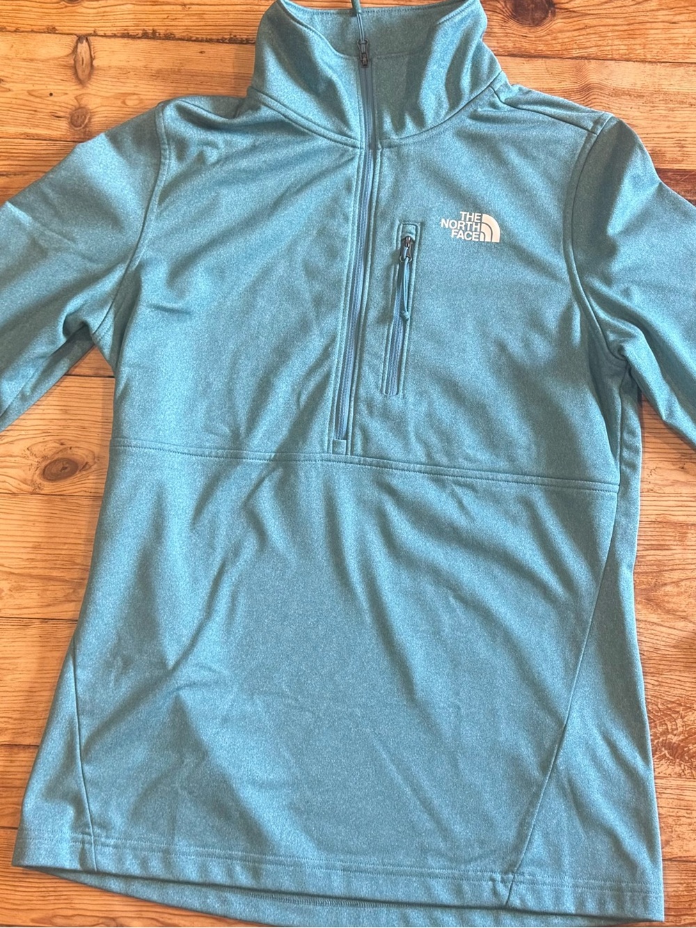 The North Face Teal-Like Quarter Zip Women Pullover